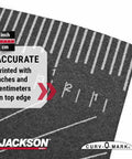 Wrap-Around Pipe Measuring Tool With Flexible Heat-Resistant Gasket showing inch and centimeter markings for precision.