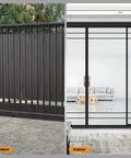Two Pack Gate Roller Guide Kit With 6 Inch Universal Heavy Duty Sliding Gate Rollers And Nylon Wheel Hardware Set Includes 2 Sets Of Rollers And Installation Screws For Easy Durable Gate Sliding System for indoor and outdoor gates.
