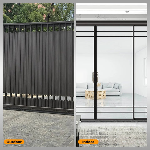 Two Pack Gate Roller Guide Kit With 6 Inch Universal Heavy Duty Sliding Gate Rollers And Nylon Wheel Hardware Set Includes 2 Sets Of Rollers And Installation Screws For Easy Durable Gate Sliding System for indoor and outdoor gates.