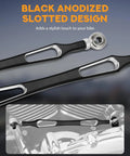 Shift Linkage Kit for Touring Motorcycles Including Softail Trike Road King Electra Street Glide 1986 to 2024 Black Style C Heavy Duty Shifter Linkage For Ride Ready Smooth Gear Shifts And Easy Install, black anodized slotted design