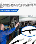 Mechanic with car lift installing Ultimate Windshield Washer Hose Kit Four Meter Length With Twelve Connectors For Most Cars