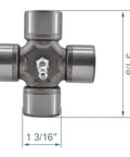 Cross And Bearing U Joint Kit For 5S Series 1 3 16 In By 3 1 8 In Heavy Duty Replacement Cross And Bearing Cap Diameter 1.187 In Fits Weasler Bondioli Pavesi 5 Series And Similar Models, shown front view