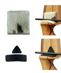 Natural Fur Hair Arrow Rest Set For Longbow And Recurve Bow Self Adhesive Easy Install Stick On Archery Rest With Leather Plates