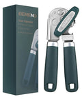 Heavy Duty Manual Can Opener With Magnetic Lid Opener And Carbon Steel Blade For Smooth Cutting, shown with retail packaging