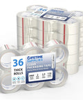 2 Inch Clear Packing Tape 2.4 Mil Thick 110 Yards Per Roll 36 Rolls Total Heavy Duty Shipping And Moving Tape Super Sticky