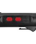 Close-up of Self Powered Timing Light With Daylight Readable Xenon Bulb showing red control buttons and black casing