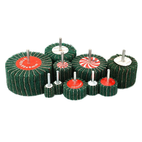 Grab These Super Versatile Non Woven Flap Sanding Wheels For A Smooth Finish On Metal Surfaces With 180 Grit Abrasive Material.