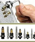 Rivet Nut Tool Kit Heavy Duty For M3 To M8 Sizes With Carbon Steel Rivnut Installer Adapters Includes M3 M4 M5 M6 M8 Heads And Assorted Rivet Nuts Manual Or Drill Powered Threaded Insert Tool Two Pack used on metal sheet