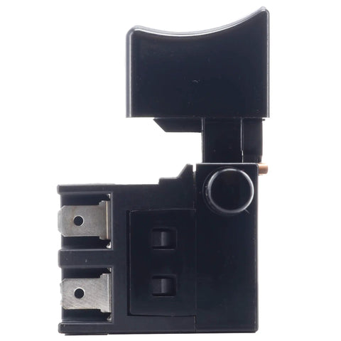 Side view of Miter Saw Replacement Switch 375115 for C12FDH C12FDHSM C12RSH2M, showing plug prongs and switch button.