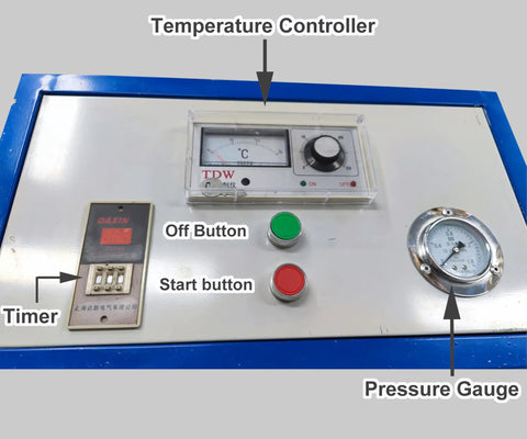 Control panel of Heavy Duty Polyurethane Foam Spray Machine For Roof And Wall Insulation Featuring Fast Cure And Flawless Coating Coverage Built Like A Tank For Smooth Jobsite Execution.
