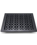 Durable Cast Aluminum Floor Register 9x12 For Duct Openings Indoor Use Handcrafted Aluminum Vent with Tudor Mushroom pattern