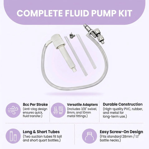 Upgrade Your Boat Routine With This High-Flow Lower Unit Gear Oil Pump For Marine Motors Featuring Swivel Nozzle Plus Adapters.