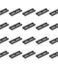 DIP IC Socket Adapter Set 20 Pieces 7.62mm Row Pitch 24 Pin 2.54mm Pitch Breadboard Friendly Plug And Play Ready PCB Design IC Replacement Kit