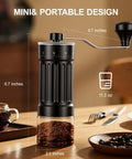 Manual Coffee Grinder With 40 Adjustable Settings Portable Conical Burr Grinder For Espresso On The Go 30g Capacity