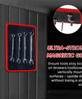 Heavy Duty Magnetic Tool Mat And Tray For Garage Workshop With Flexible PVC Surface And Non Slip Grip Holds Wrenches