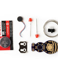 Jitterbug Soldering Kit for Beginners An Interactive DIY Electronics Project With a Battery Powered Vibration Motor components
