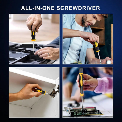 All In One Magnetic Screwdriver Set With Case For Home Repairs And DIY Projects Precision Bits And Flexible Shaft in use