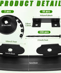 Product details of 2-Inch By 200-Foot Landscape Edging Kit With 120 Spikes And 10 Connectors DIY Friendly Black Plastic Border