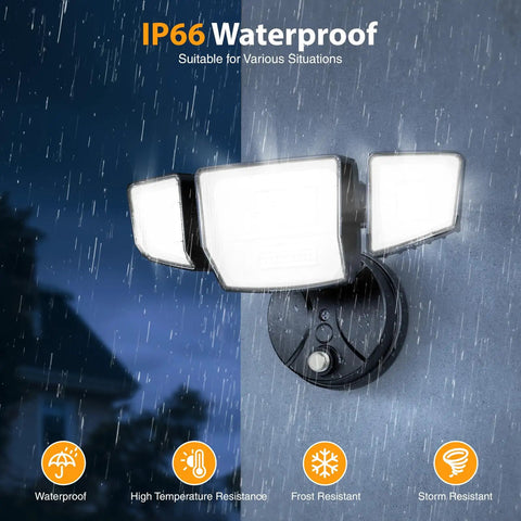 Hella Bright 90W Dusk To Dawn Outdoor Floodlight Dropping 10000 Lumens Of Punchy Glow With A Rock Solid IP66 Waterproof Shell And Zero Hassle Adjustable Angles For Your Backyard Or Driveway Security Needs
