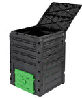 Big Ol 120 Gallon Garden Compost Bin Outdoor Composter Box For Fast Fertile Soil Creation BPA Free Durable Plastic Black Easy To Use No Fuss Design For Year Round Outdoor Recycling