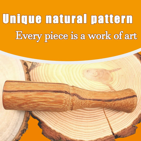 10 Oz Wood Carving Mallet With Ergonomic Grip Reducing Hand Fatigue Marblewood Head Absorbs And Distributes Impact displayed on wood background.