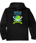 Geocaching GPS Trackable Swag Performance Hoodie For Outdoor Treasure Hunters A Modern Day Treasure Hunting Gear Gift black hoodie