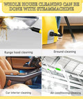 Sotikarery 3000W Heavy Duty High Pressure Steam Cleaner, Portable Steam Mop With Ozone Function For Deep Cleaning Floors, Tiles, Upholstery And Cars Using 9 Included Accessories. Range hood and car interior cleaning.