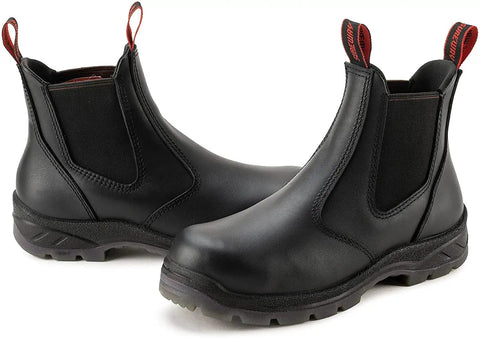 Men Slip On Work Boots With Composite Toe Lightweight Tough As Nails Water Resistant Electric Hazard Safe Anti Static Insulated