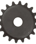 Roller Chain Sprocket For 35 Chain Size With Double Strand Type B Hub 0.375 Inch Pitch 21 Teeth 0.75 Inch Bore front view