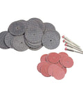 54Piece Mini Circular Grinding Head Set with resin cut off wheels, diamond inserts, and metal cutters for drills precision tooling