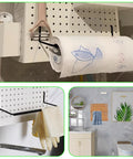 4 Pack Pegboard Towel Holders Hooks For Paper Towels And Kitchen Towels Great Pegboard Organizer For Workshop Garage And Kitchen Fits One Eighth Three Sixteenths And One Quarter Inch Metal Pegboards Shop Ready And Sturdy