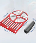 Rock Solid Universal Router Base Plate For Trimming Routers Fits Like A Glove 65 To 132 Mm Diameter showcasing dimensions and detachable handle.