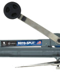 Roto-Split Wounded Warrior Armored Cable Cutter with built-in blade storage, heavy-duty epoxy-enamel body, side view.