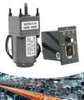 6W 110V AC Gear Motor With 1 To 10 Gear Reduction And Reversing Function, Speed Governor, used in conveyor systems