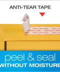 Bubble Mailers 6 By 9 Self Seal Padded Envelopes Brown Kraft Durable Shipping Mailers With Redi Strip Peel Off Closure Air Bubble Protection 50 Per Box showing peel-off closure detail