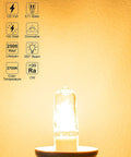 JDE11 120V 100W Halogen Mini Candelabra Bulbs T4 E11 2700K Warm White Dimmable For Ceiling Fans Chandeliers And Table Lamps 4 Pack Replacement Eco Halogen No Flicker Version For Long Lasting Lighting