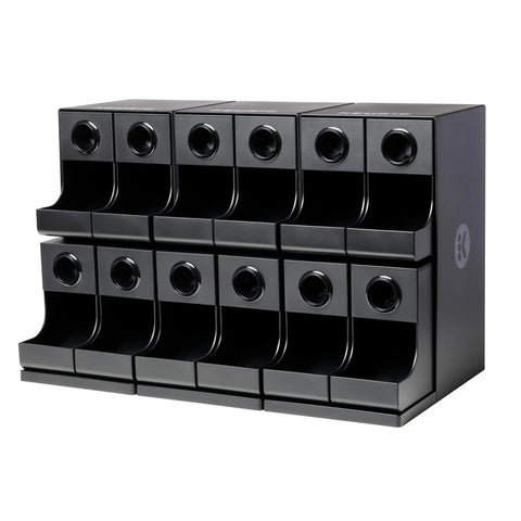 12 Count Modular Merchandiser For Coffee Stations With Slim Space Saving Design, Grab And Go Reach, And Easy Access Dispense Bin