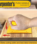 Two Pack Safety Push Blocks For Woodworking With Ergonomic Rounded And Angled Handles used on table saw
