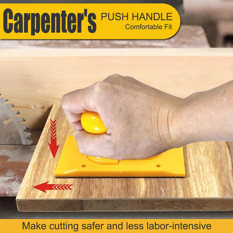 Two Pack Safety Push Blocks For Woodworking With Ergonomic Rounded And Angled Handles used on table saw