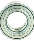 Close-up view of a ball bearing from the Front Wheel Bearing And Hub Kit 2 Piece Direct Fit OE Replacement For Acura CL RSX TL Honda Accord CR V Element Includes Two Bearings And Two Hubs Drop In Ready.
