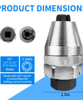 Damaged Bolt Extractor and Stud Remover Tool for One Quarter to One Half Inch Bolts with dimensions and features