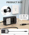 Heavy Duty 12V 3A Power Adaptor Charger With 11 Interchangeable DC Plugs, Regulated Switching Supply, 100-240V Input, 36W Output, Perfect For 0.1A To 3A Gear, black adapter 3.44in