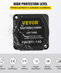 Split Charge Relay Kit For 12V Systems, Auto Dual Battery Isolator With 140 Amp VSR, waterproof casing and labels