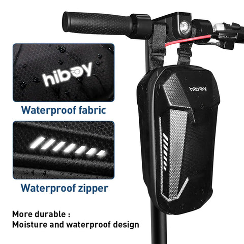 Waterproof Handlebar Bag For Electric Scooters Bikes And Motorcycles With 3L Large Capacity Built For Everyday Rides And Tough As Nails Durability Fits Hiboy S2 S2 Pro S2 MAX S2R Plus And Other Popular Models