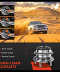 Two Rear Wheel Bearing And Hub Assemblies With ABS For Kia Sorento 2016 2017 2018 2019 2020 FWD Only 5 Lug Compatible Set in desert