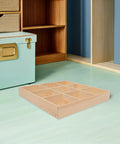 Top Notch Nine Section Wooden Underwear Drawer Organizer For Closet And Bedroom Keeps Your Socks And Lingerie Neatly Sorted With Space Saving Design For A Clean Setup on a light floor.
