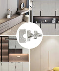 Cabinet Hinges Repair Kit With Stainless Steel Hinges And Repair Plates Including Screws No Nonsense Quick Fix For Loose Sagging Doors