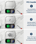 Step-by-step PCS counting on Large Digital Kitchen Scale With 66Lb Capacity And 30Kg, 0.05oz Per 1g Precision, Price Computing And PCS.