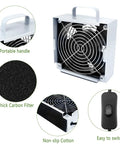 Soldering Smoke Absorber With Carbon Filter Fume Extractor Fan for DIY Desoldering And Rework Station Low Noise Odor Control