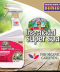 Captain Jack's Insecticidal Super Soap 32 Oz Ready To Use Spray for organic gardening on wooden surface